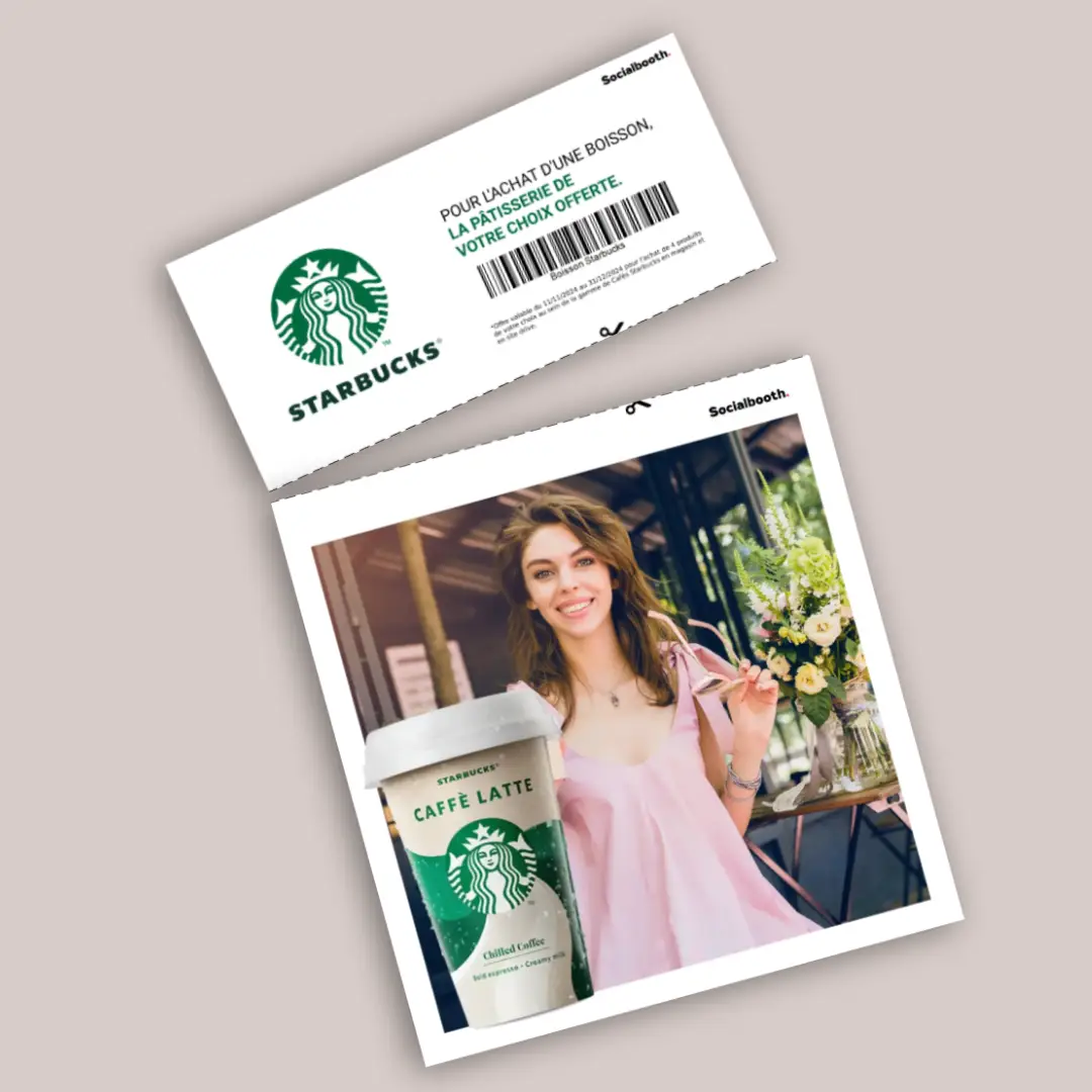 visuel coupon détachable Starbucks